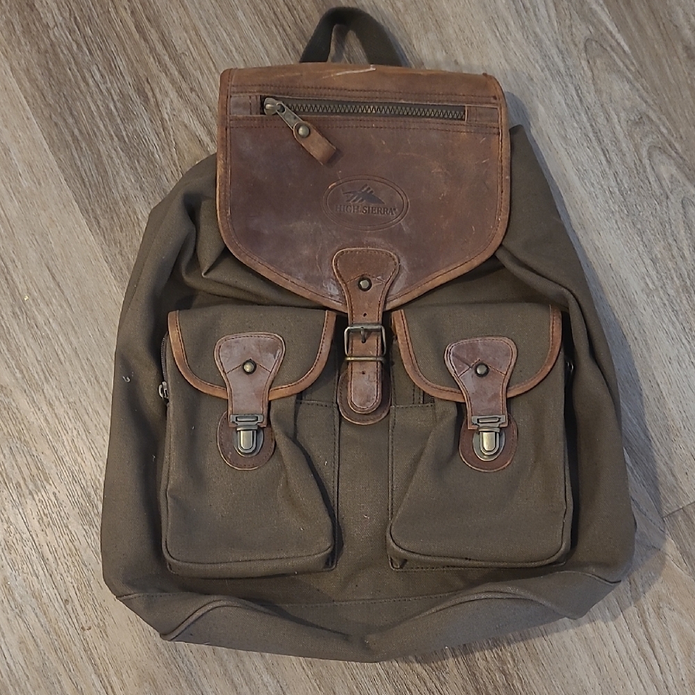 Timberland Brown and Tan Men's Backpack